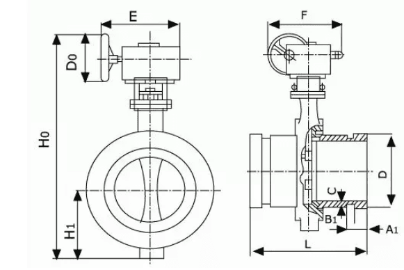 AWWA Grooved Butterfly Valve