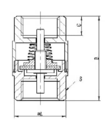 Brass Vertical Check Valve