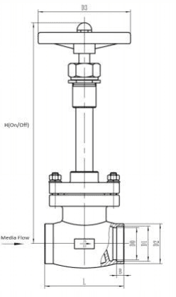 Cryogenic Long Stem Globe Valve