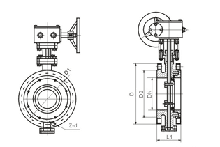 Flanged Triple Eccentric Butterfly Valve