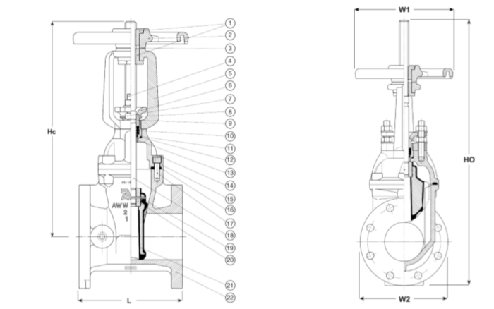 AWWA OS&Y Gate Valve - Image 2