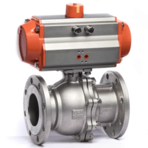 Pneumatic Actuated 2 Piece Flanged Ball Valve