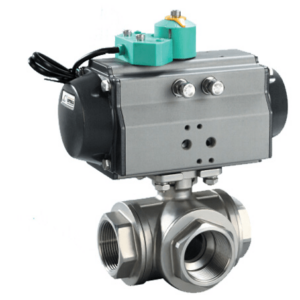 Pneumatic Three Way Ball Valve